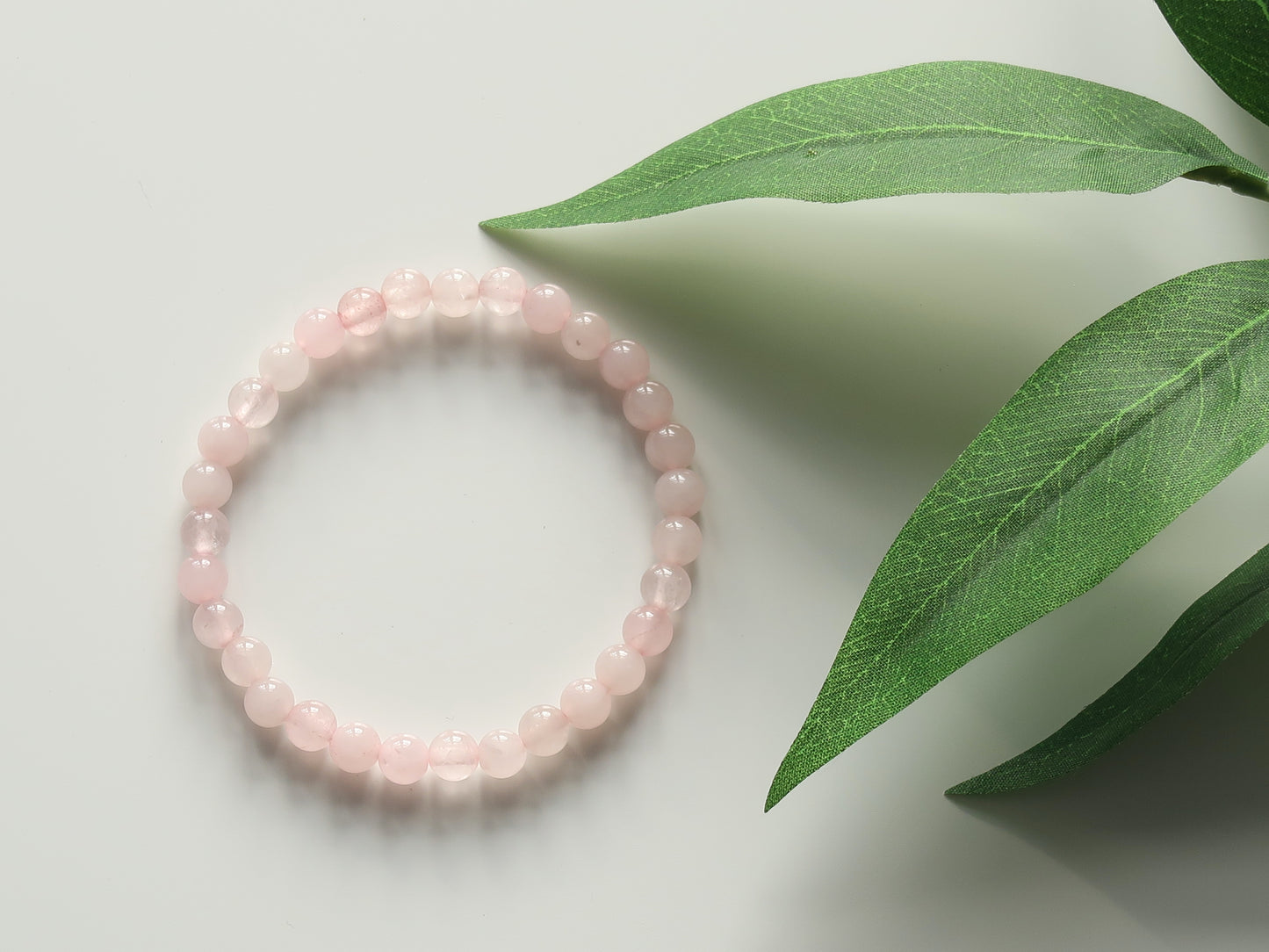 Natural Quartz Bracelet - Healing Gemstones - Heart Stone - Love, Harmony, Inner Peace - Elegant Crystal Jewellery