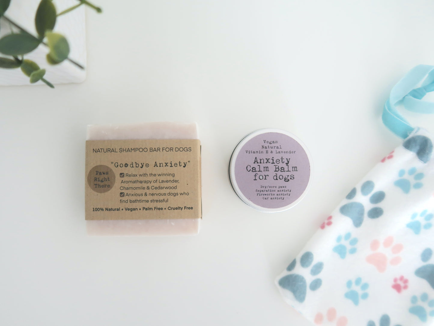 Goodbye Anxiety Natural Dog Shampoo Bar – Calming Lavender & Chamomile, Soothing Bath for Anxious Dogs