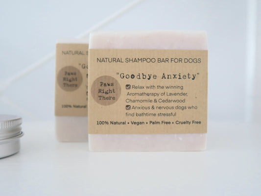 Goodbye Anxiety Natural Dog Shampoo Bar – Calming Lavender & Chamomile, Soothing Bath for Anxious Dogs